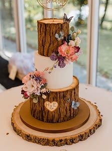 bark wedding cake