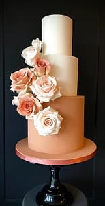 Terracotta wedding cake