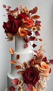 autumn wedding cake